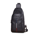 Kharono genuine leather men's chest bag